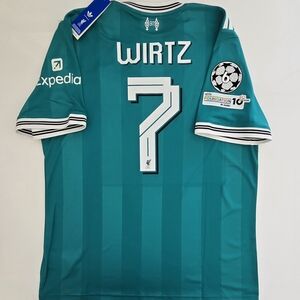 2025/26 Adidas Liverpool #7 WIRTZ Champions League 3rd Soccer Jersey JV6428